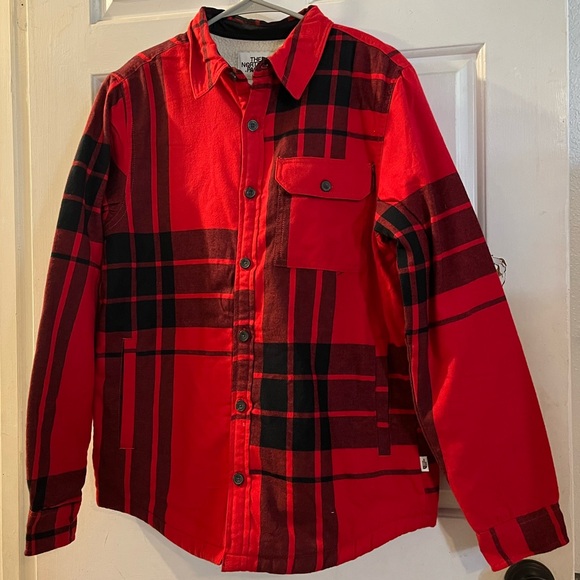 The North Face Other - The North Face Red and Black Plaid Jacket